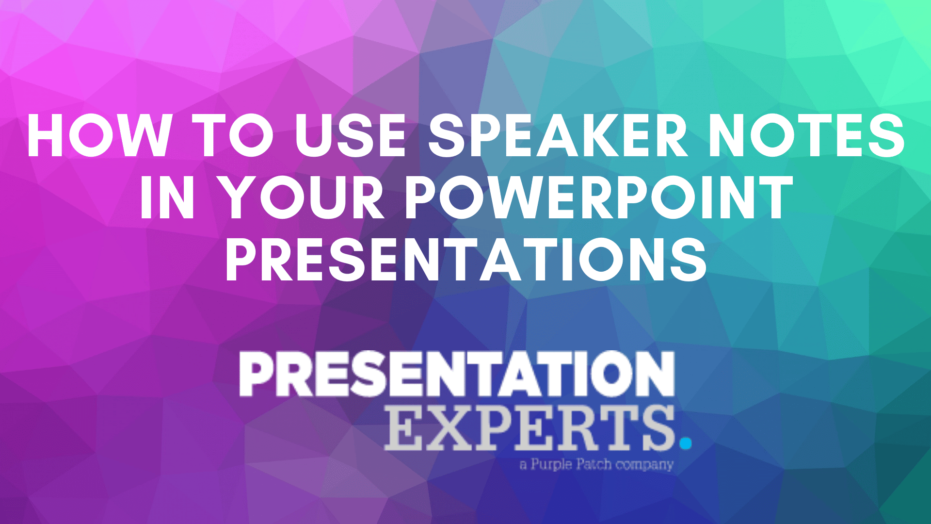 speaker notes in powerpoint presentation