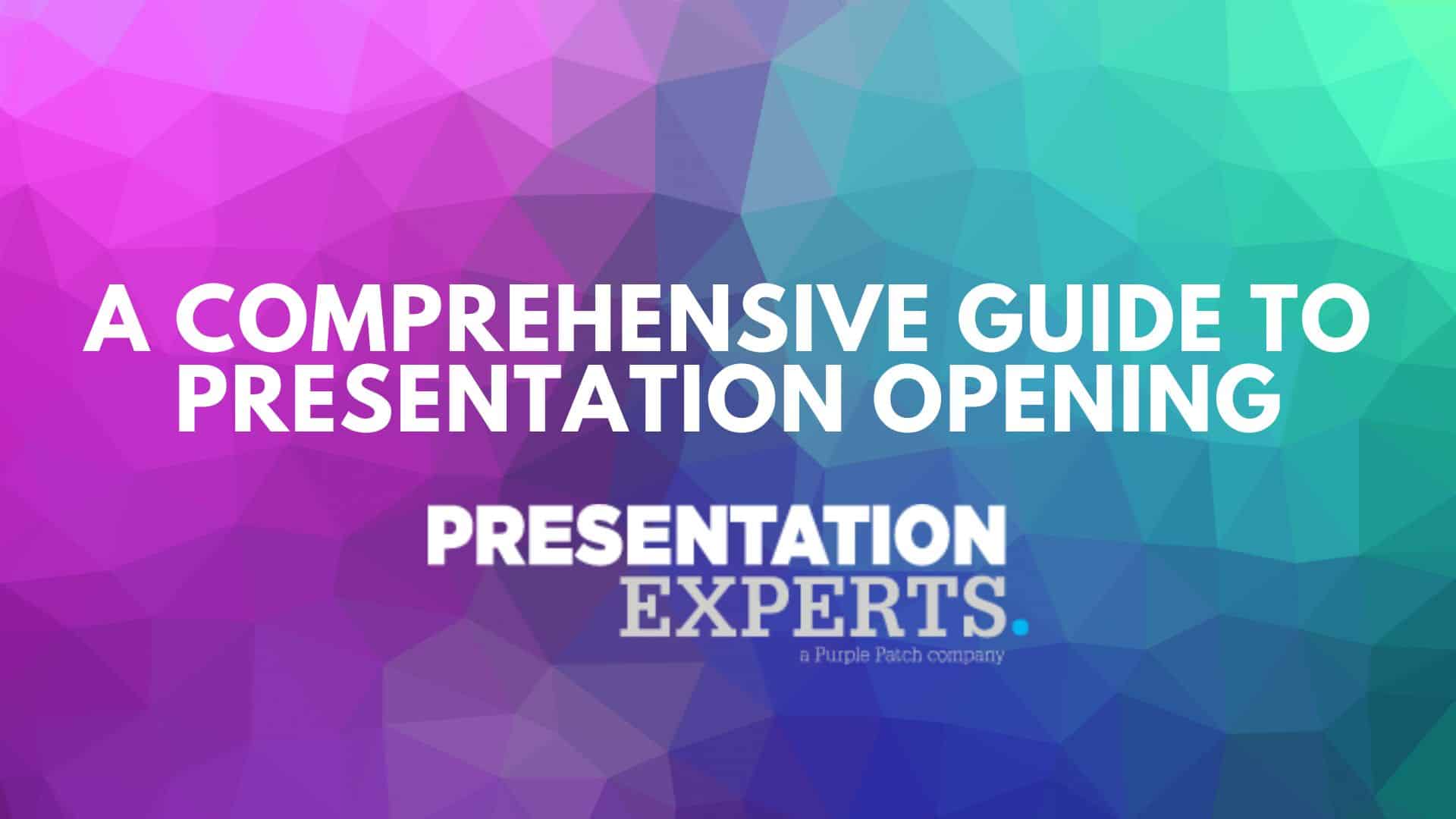 A Comprehensive Guide to Presentation Opening